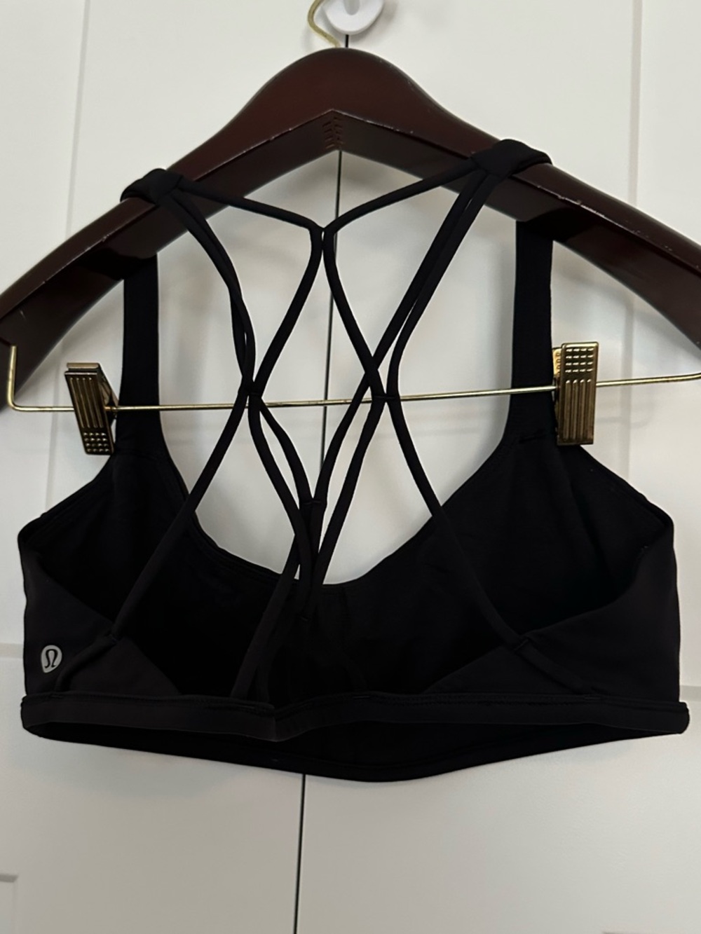lululemon athletica Black Strappy Back Sports Bra